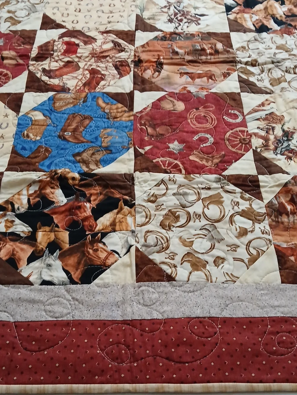Handmade Horse Quilt